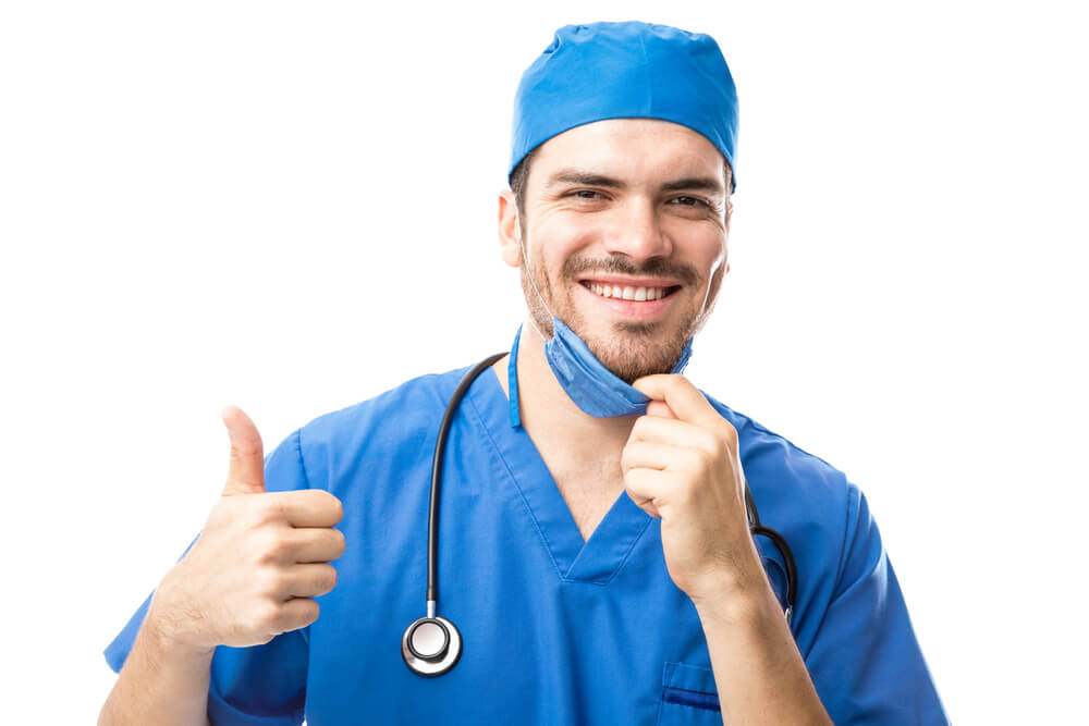 Doctor after a successful surgery